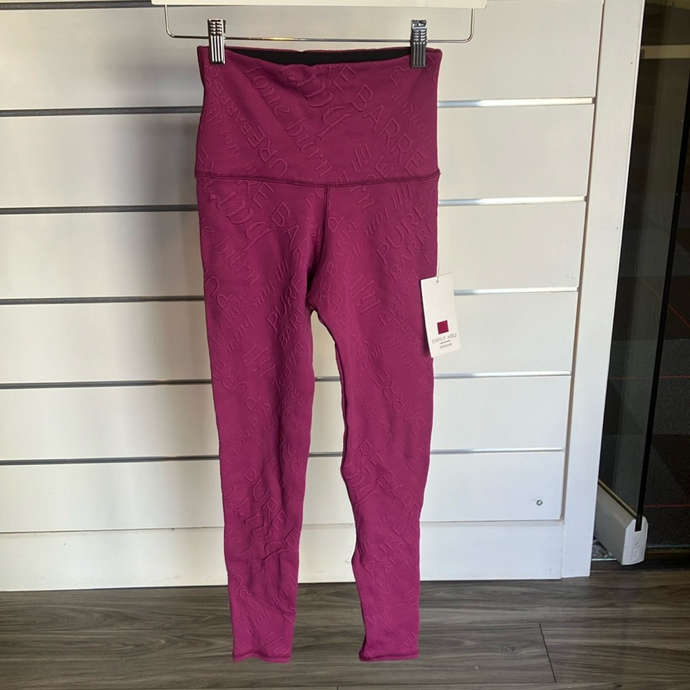 NWT Pure Barre x Emily Hsu Leggings in Purple
